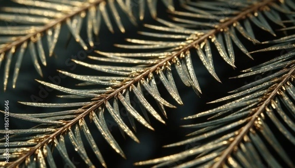 Obraz Golden Palm Leaf Texture