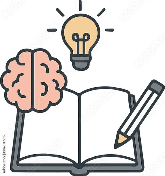 Fototapeta The Creative Learning Icon