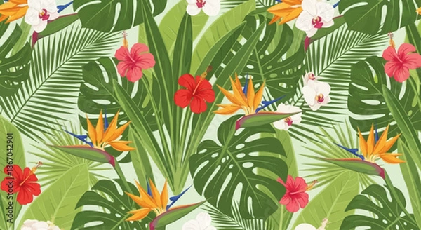 Obraz Green leaf nature illustration