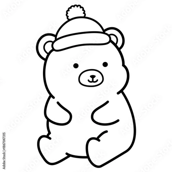 Obraz Teddy Bear with Hat