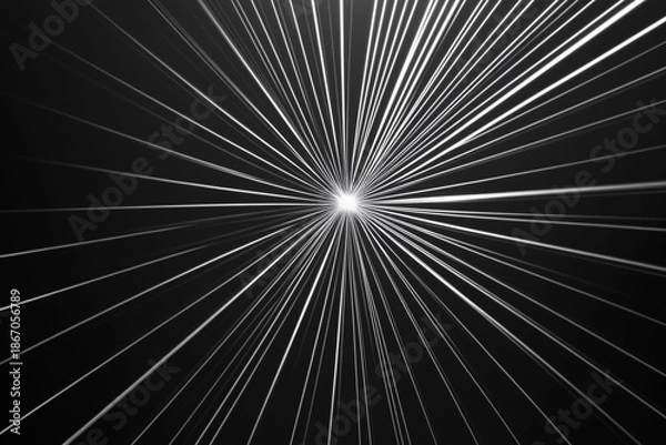 Obraz Abstract sunburst design featuring thin lines radiating outward with a soft glowing center