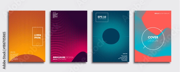 Fototapeta Minimal Vector cover designs. Future Poster template.