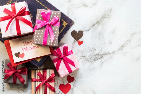 Obraz バレンタインデザイン　箱・ハート