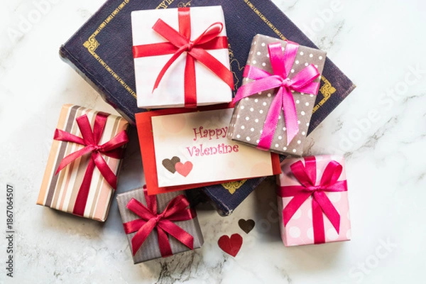 Obraz バレンタインデザイン　箱・ハート