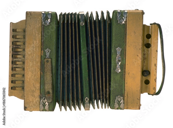 Obraz accordion on white background