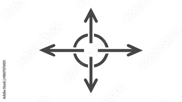 Fototapeta Crosshair icon