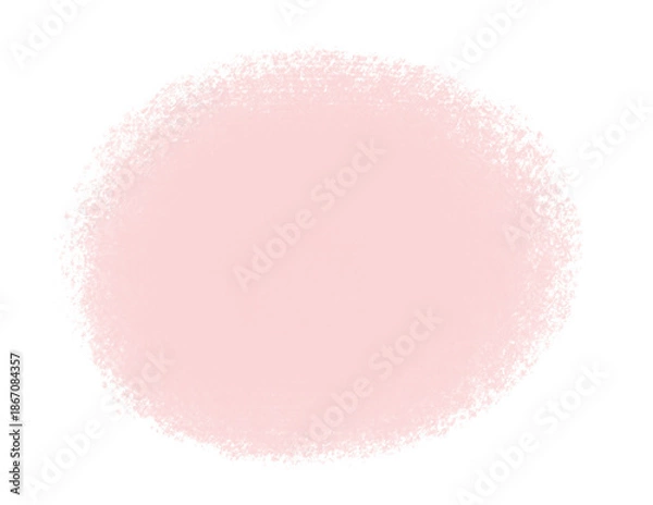 Obraz 手描きのピンク色の丸い形 - シンプルでかわいいパステルカラーの背景やフレームなどのあしらいの素材