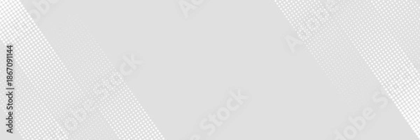 Obraz Dot white gray wave light technology texture background. Abstract big data digital concept. Vector ilustration