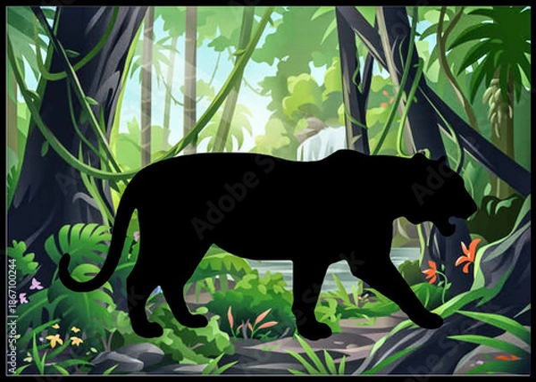 Obraz rätsel panter