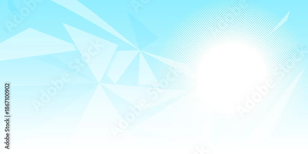 Obraz Abstract light blue and white background featuring overlapping g