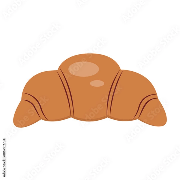 Fototapeta Vector graphic icon for Croissant