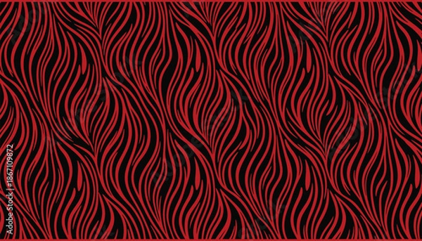 Fototapeta Abstract red and black patterned background texture