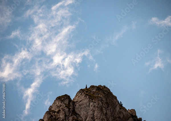 Fototapeta clouds over the mountains