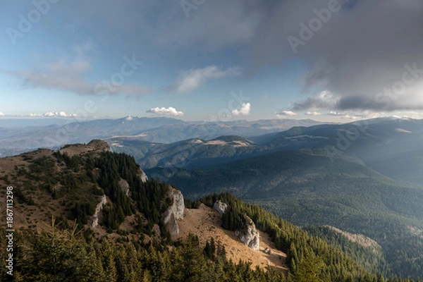 Fototapeta mountain landscape with clouds