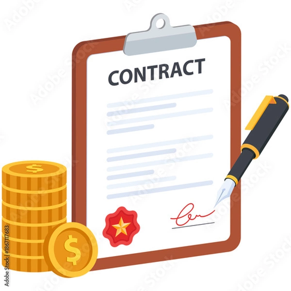 Obraz Contract Signing