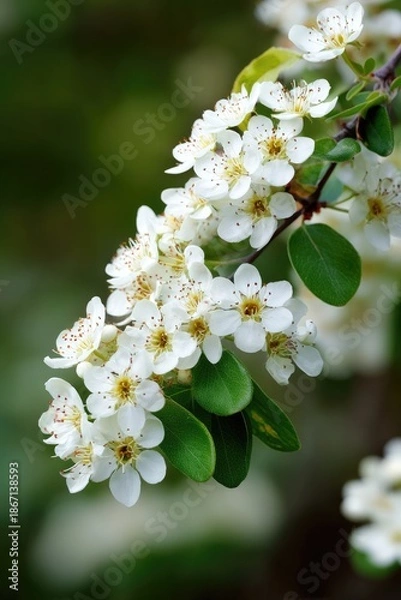 Obraz Blooming white flowers