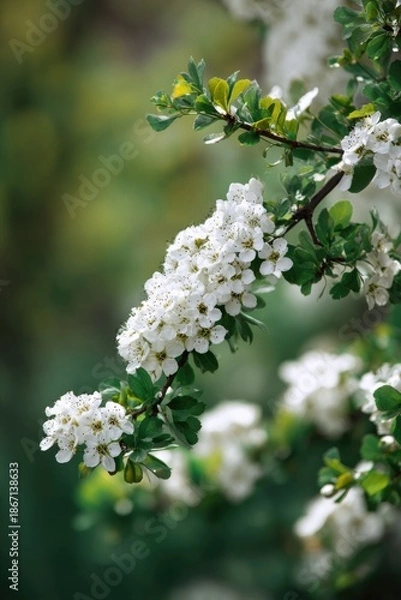 Obraz Blooming white flowers