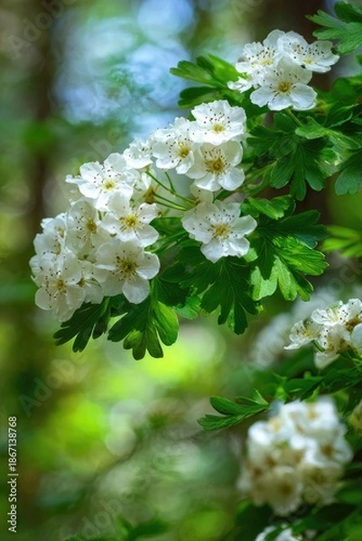 Obraz Blooming white flowers