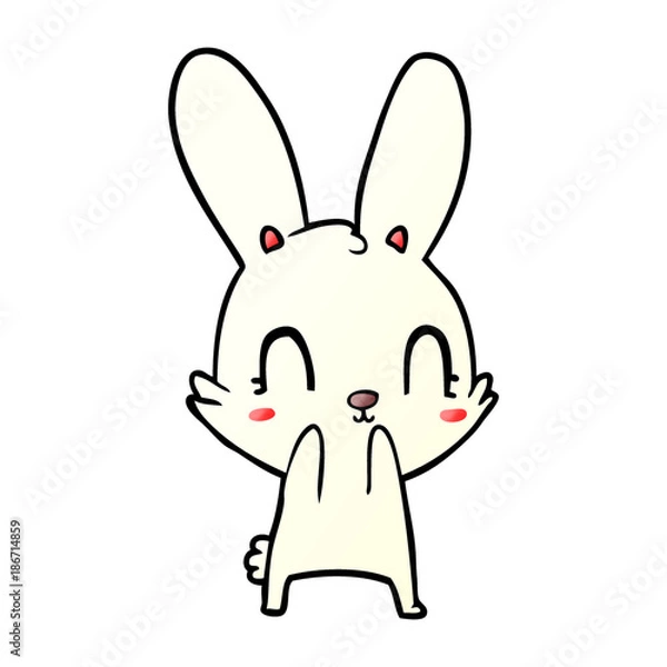 Fototapeta cute cartoon rabbit