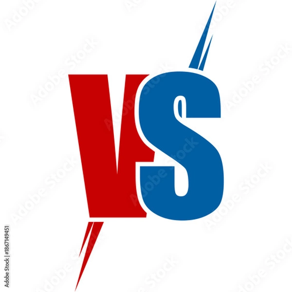 Fototapeta Versus Shape Illustratrion