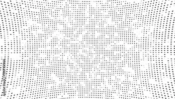Obraz Abstract dot technology background. White flickering dots on dark background
