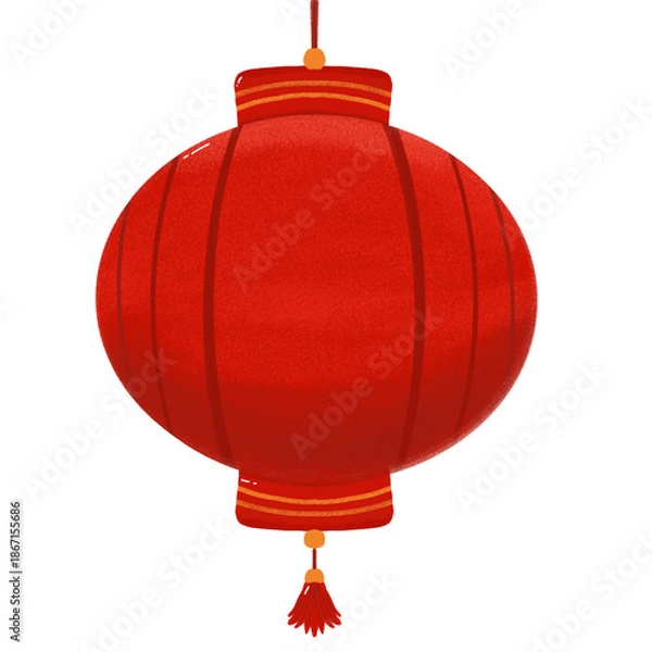 Obraz chinese red lantern