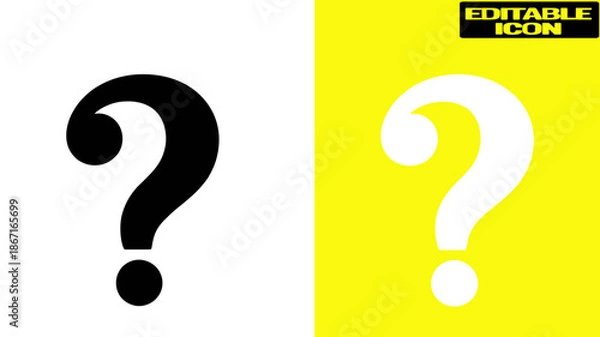 Obraz Question marks on contrasting backgrounds Vector