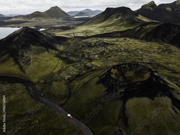 Fototapeta Vulkan in den Highlands