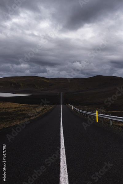 Fototapeta Straße in den Highlands