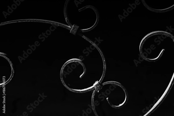 Obraz black and white background