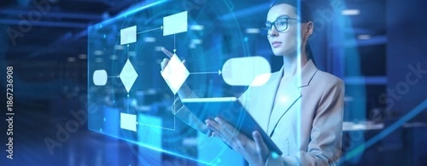 Obraz Digital Process Automation and Workflow Optimization.