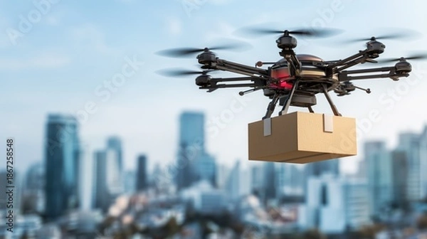 Obraz ドローン配送