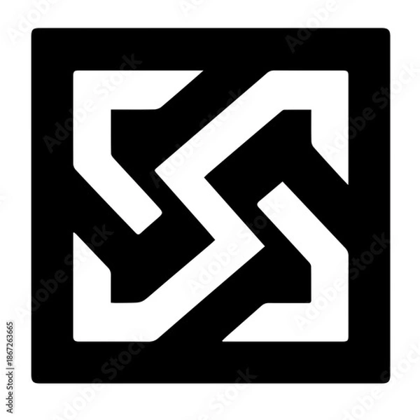 Obraz vector black arrow icon