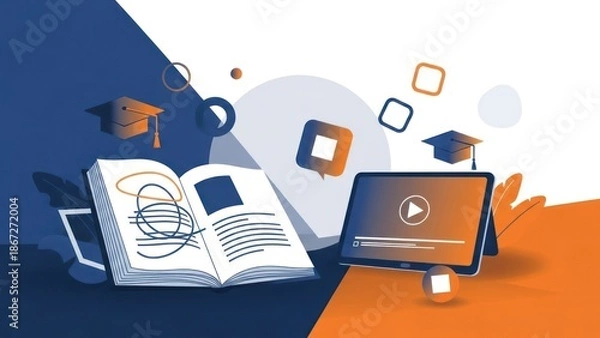 Fototapeta computer and music