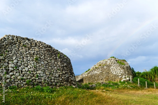 Obraz 沖縄で見つけた南国の豊かな自然と文化を感じる風景