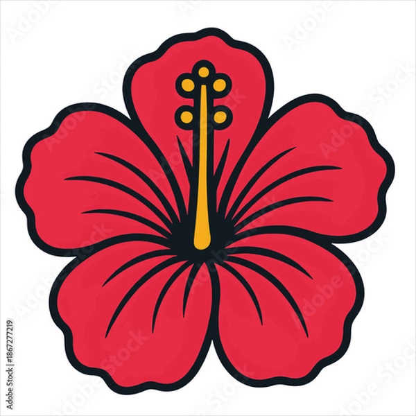 Obraz hibiscus flower vector