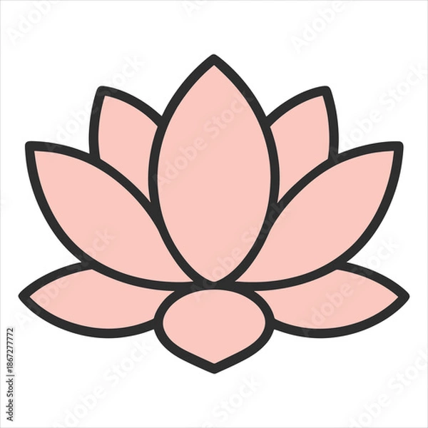 Obraz lotus flower vector illustration
