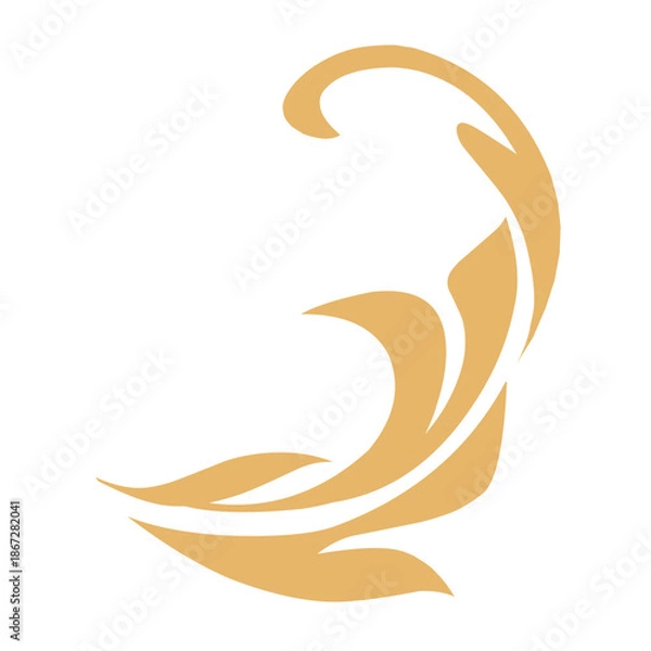 Obraz Golden Flourishes calligraphic vector