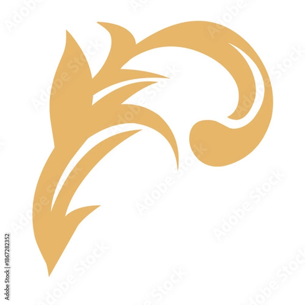 Obraz Golden Flourishes calligraphic vector