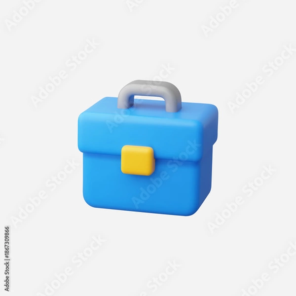 Obraz 3d Realistic Tool Box vector illustration