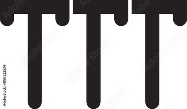 Fototapeta TTT Creative logo Icon.eps