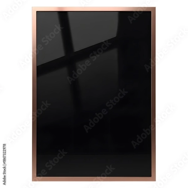 Obraz 블랙 글래스 로즈골드 액자 프레임