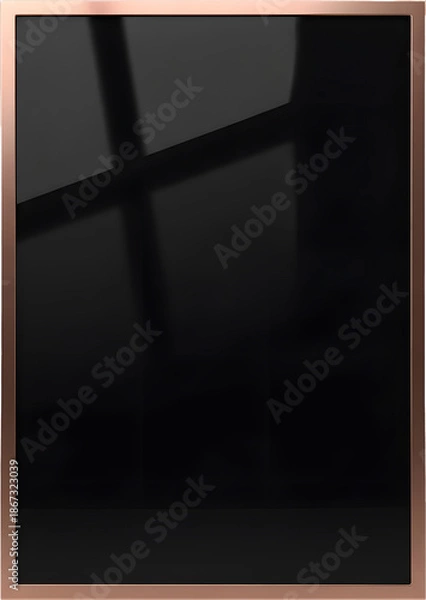 Obraz 블랙 글래스 로즈골드 액자 프레임