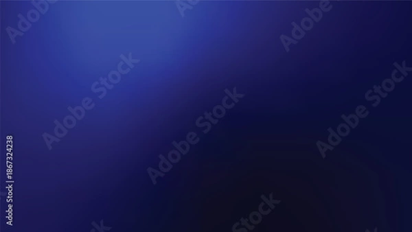 Obraz blue color gradient background with blurred and smooth surface