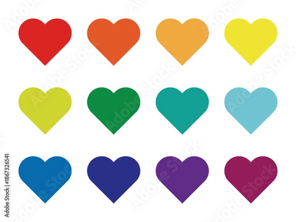 Obraz いろいろハートセット1