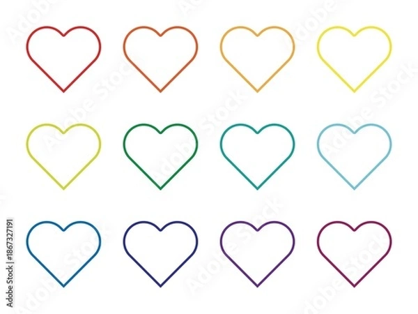 Obraz いろいろハートセット2