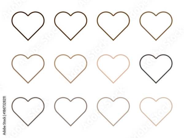Obraz いろいろハートセット5