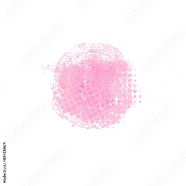 Obraz Pink grunge abstract shapes
