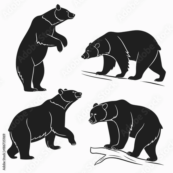 Obraz Bear silhouettes