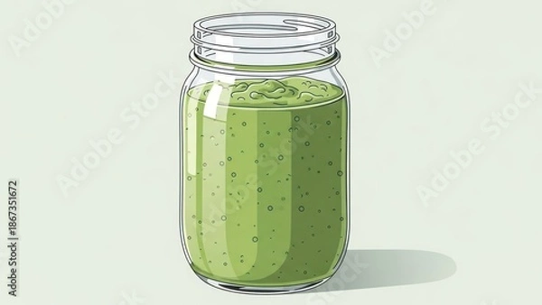 Obraz glass jar with cucumbers